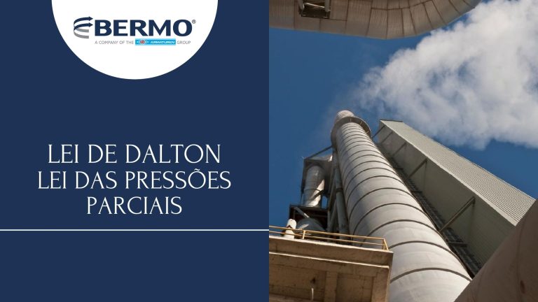 Combinação de vapor e ar da Lei de Dalton na indústria