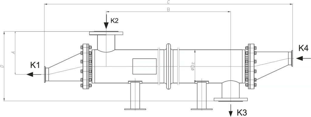 Desenho Técnico - Trocadores de Calor Casco e Tubo Sanitários - BCTS