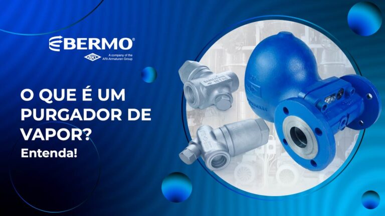 Ilustração com diferentes modelos de equipamentos industriais, destacando o que é um purgador de vapor no controle de sistemas térmicos industriais.
