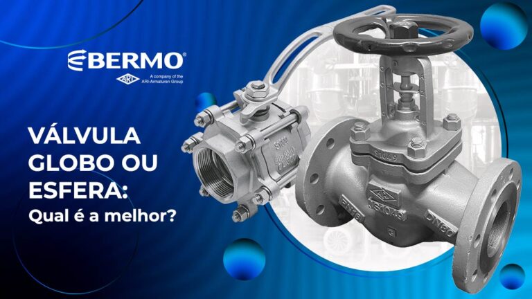 Comparativo entre as aplicações industriais de válvulas globo e válvulas esfera.