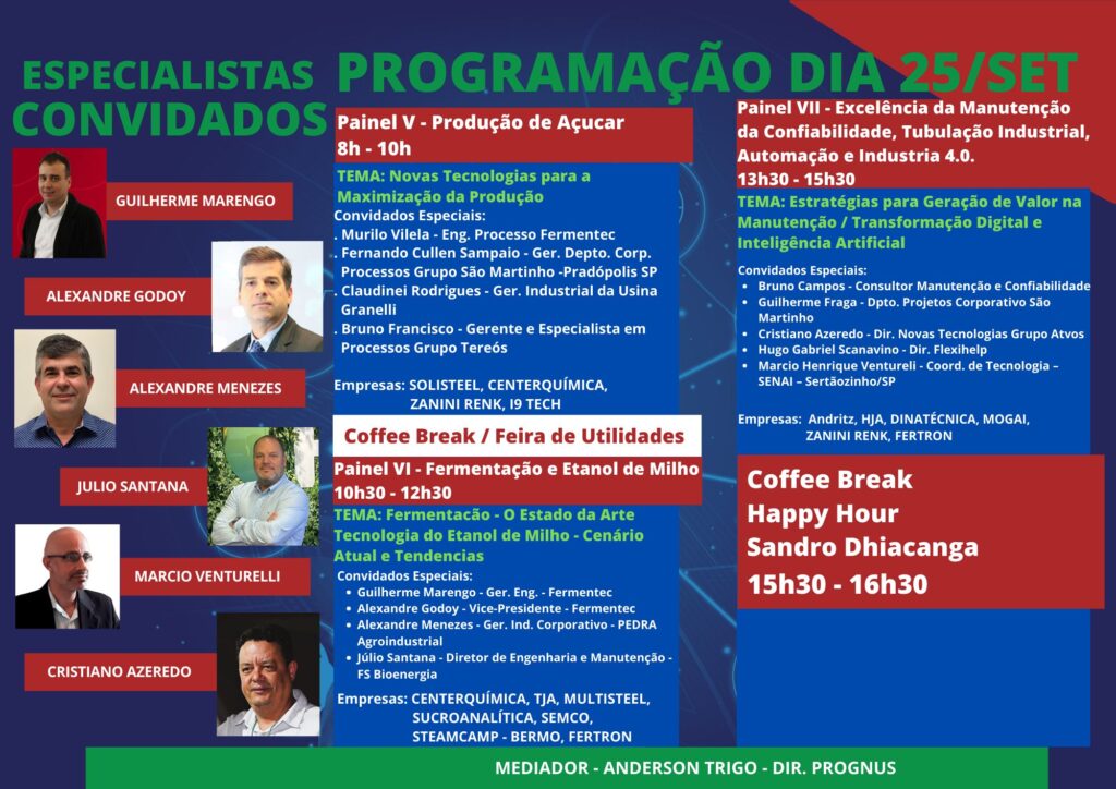 Confira a programação dos painéis em 25/9 na GEP 2025