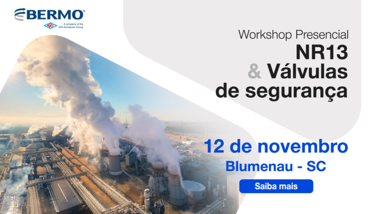 Workshop presencial sobre NR13 e Válvulas de Segurança
