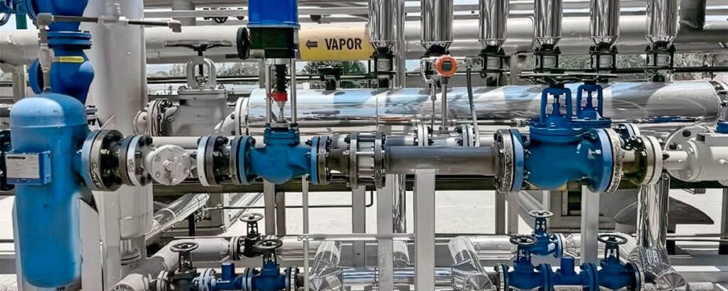 Sistema de Recuperação de Vapor Flash em uma planta de alimentos