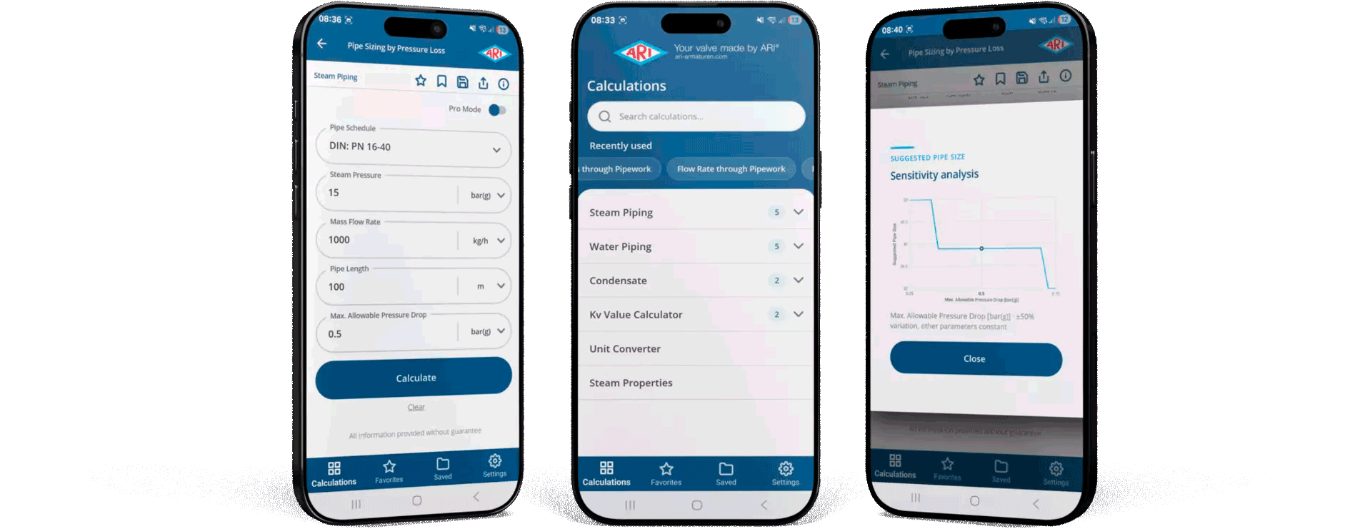 ARI myCalc - Aplicativo de Cálculo - Recursos adicionais